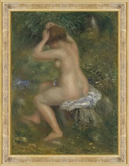 Картина в раме - A Bather. Пьер Огюст Ренуар