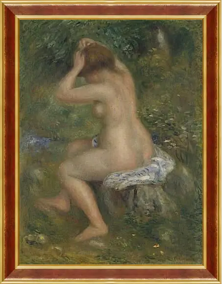 Картина в раме - A Bather. Пьер Огюст Ренуар