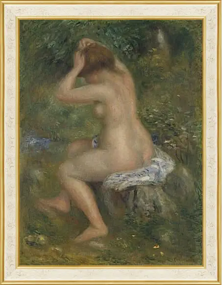 Картина в раме - A Bather. Пьер Огюст Ренуар