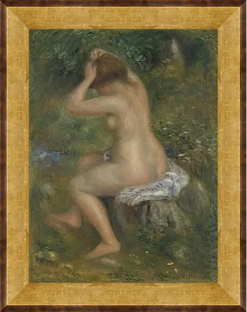 Картина в раме - A Bather. Пьер Огюст Ренуар