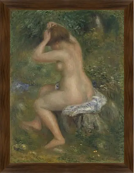 Картина в раме - A Bather. Пьер Огюст Ренуар