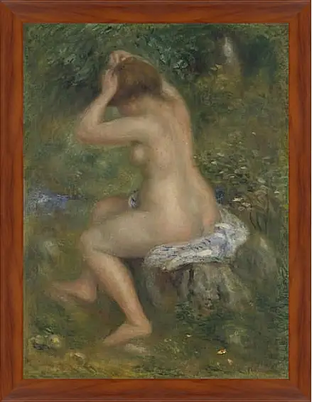 Картина в раме - A Bather. Пьер Огюст Ренуар