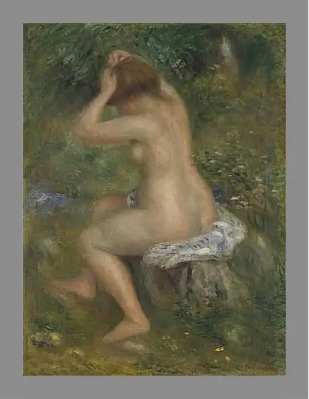 Картина в раме - A Bather. Пьер Огюст Ренуар