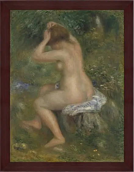 Картина в раме - A Bather. Пьер Огюст Ренуар