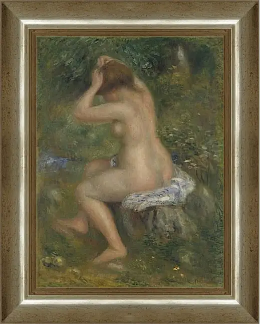 Картина в раме - A Bather. Пьер Огюст Ренуар