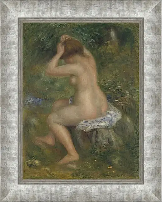 Картина в раме - A Bather. Пьер Огюст Ренуар