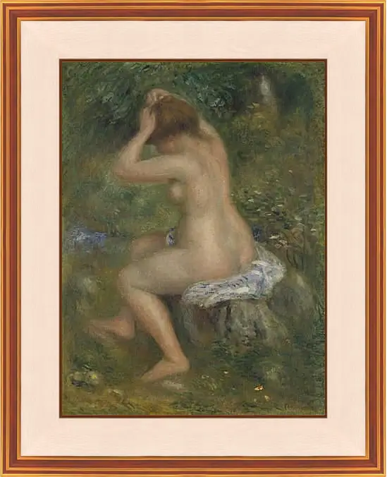 Картина в раме - A Bather. Пьер Огюст Ренуар