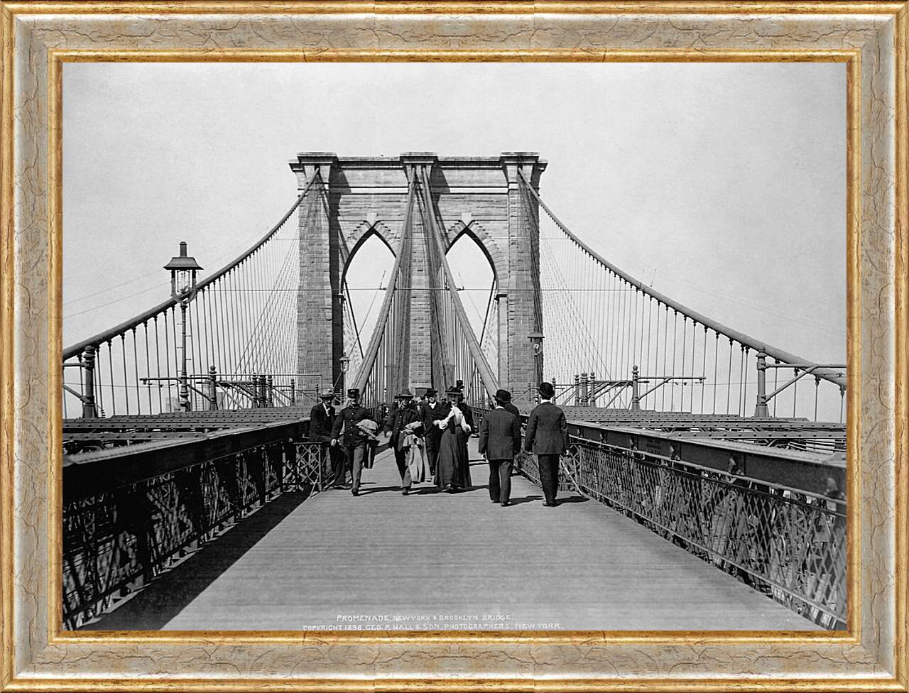 Картина в раме - Бруклинский мост