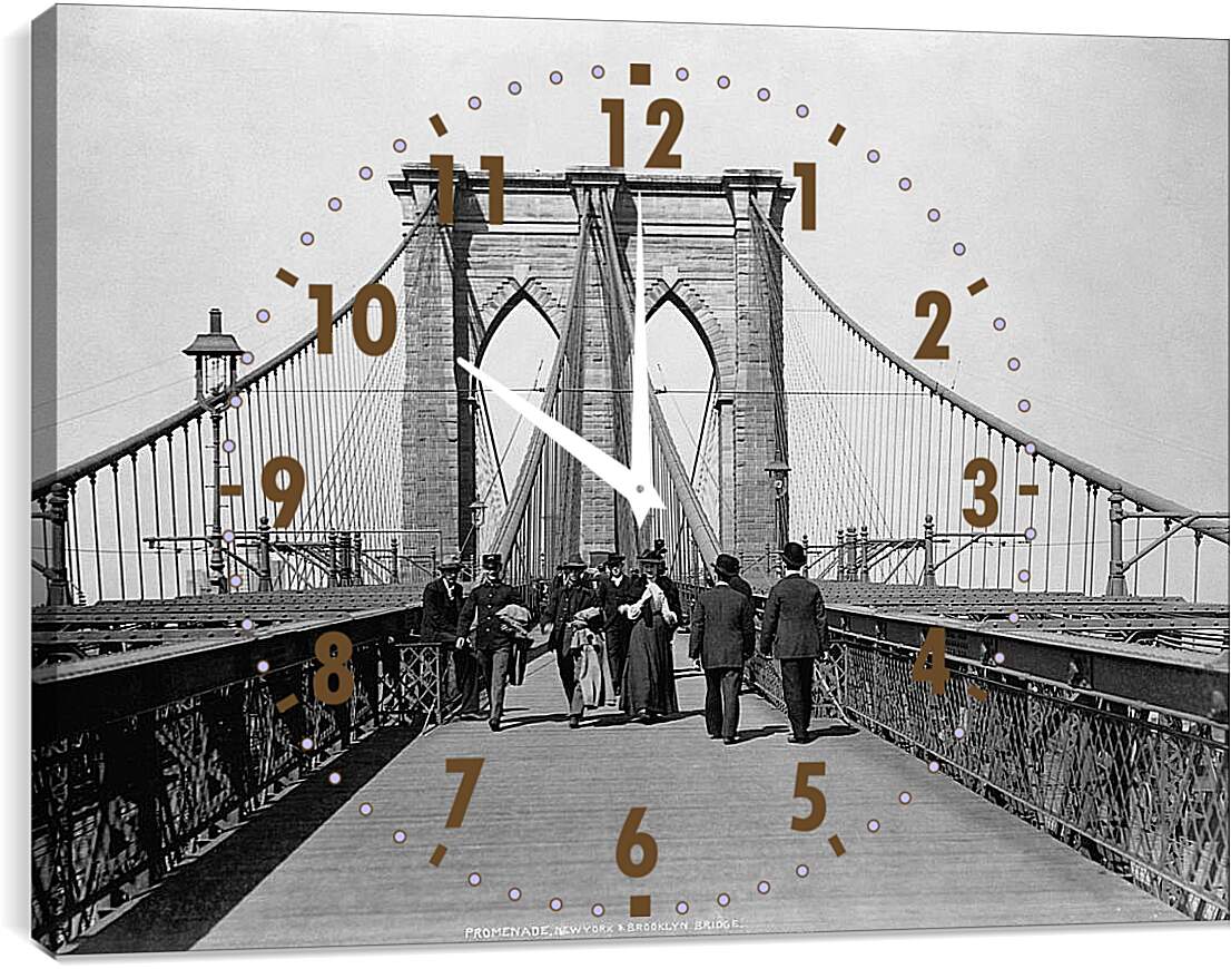 Часы картина - Бруклинский мост