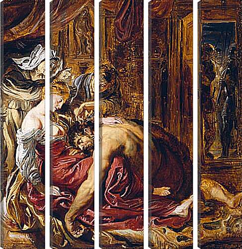 Модульная картина - Samson and Delilah. Питер Пауль Рубенс