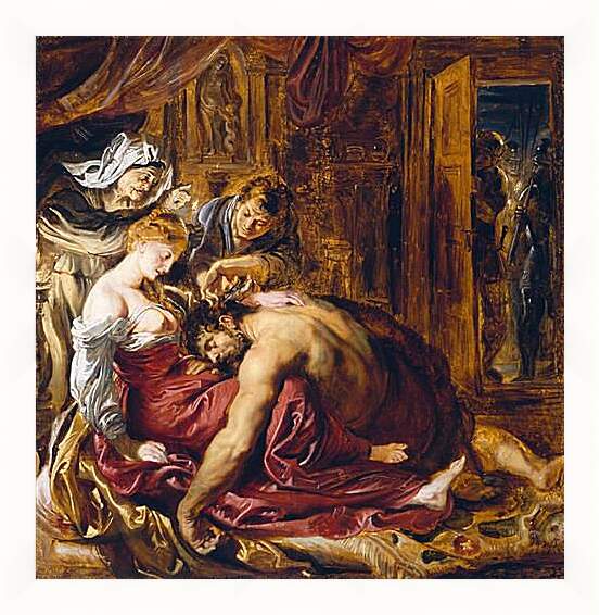 Картина в раме - Samson and Delilah. Питер Пауль Рубенс