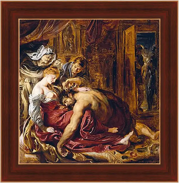 Картина в раме - Samson and Delilah. Питер Пауль Рубенс