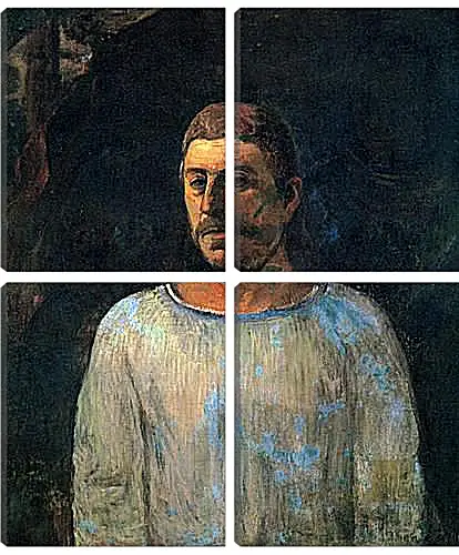 Модульная картина - Self-portrait (Near Golgotha). Поль Гоген