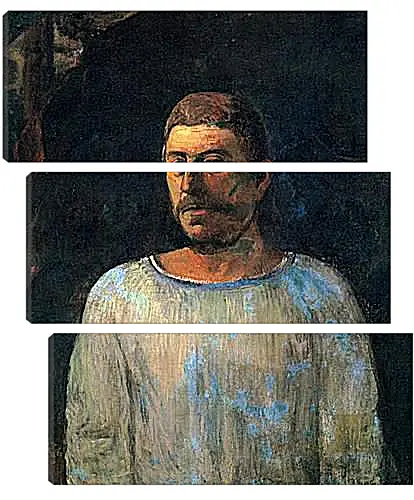 Модульная картина - Self-portrait (Near Golgotha). Поль Гоген