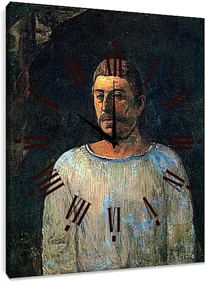 Часы картина - Self-portrait (Near Golgotha). Поль Гоген