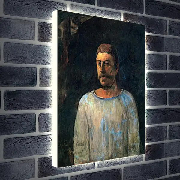 Лайтбокс световая панель - Self-portrait (Near Golgotha). Поль Гоген