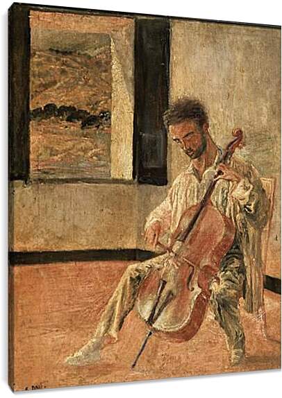 Постер и плакат - Портрет виолончелиста Пишо Рекара. Сальвадор Дали