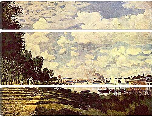 Модульная картина - Seine Basin with Argenteuil. Клод Моне