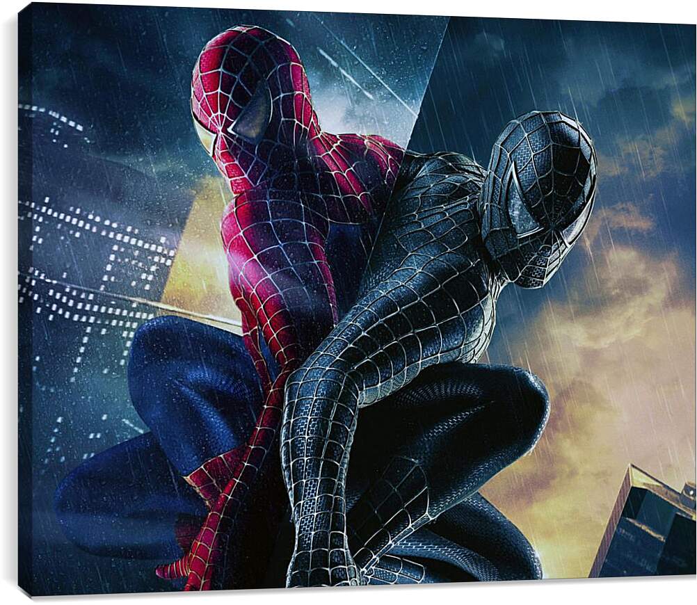 Постер и плакат - Человек паук чёрный