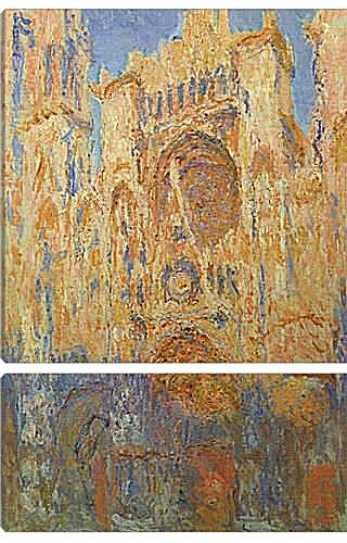 Модульная картина - Rouen Cathedral, Facade. Клод Моне