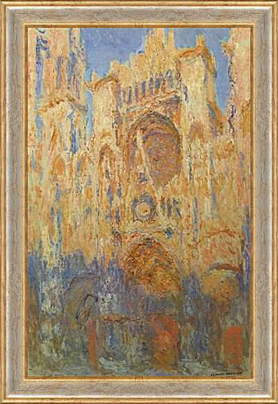 Картина в раме - Rouen Cathedral, Facade. Клод Моне