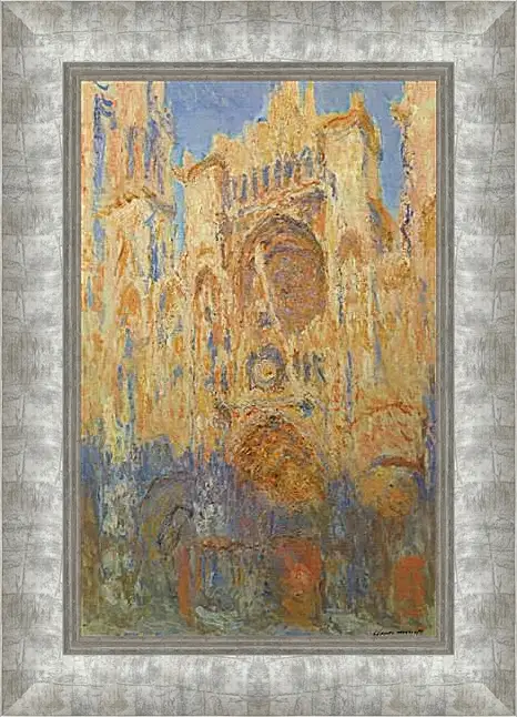 Картина в раме - Rouen Cathedral, Facade. Клод Моне