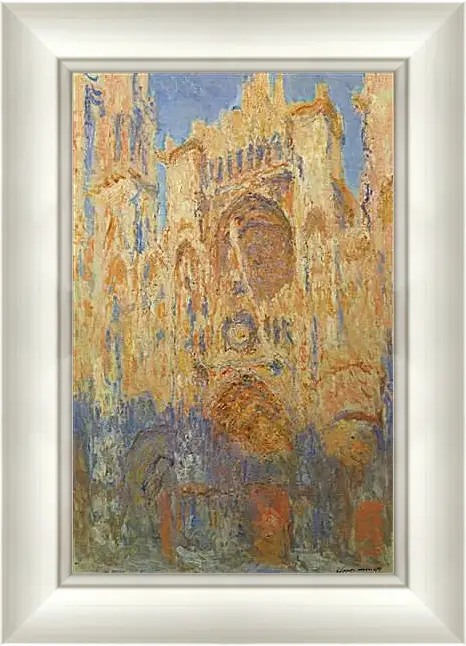 Картина в раме - Rouen Cathedral, Facade. Клод Моне