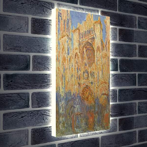 Лайтбокс световая панель - Rouen Cathedral, Facade. Клод Моне