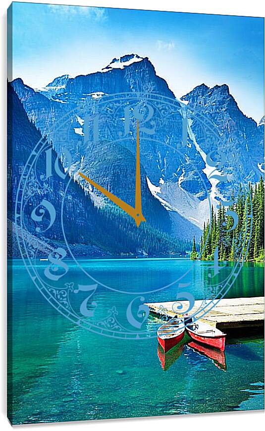 Часы картина - Две лодки
