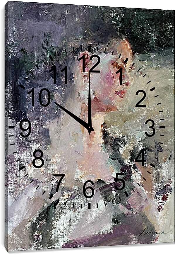 Часы картина - Девушка