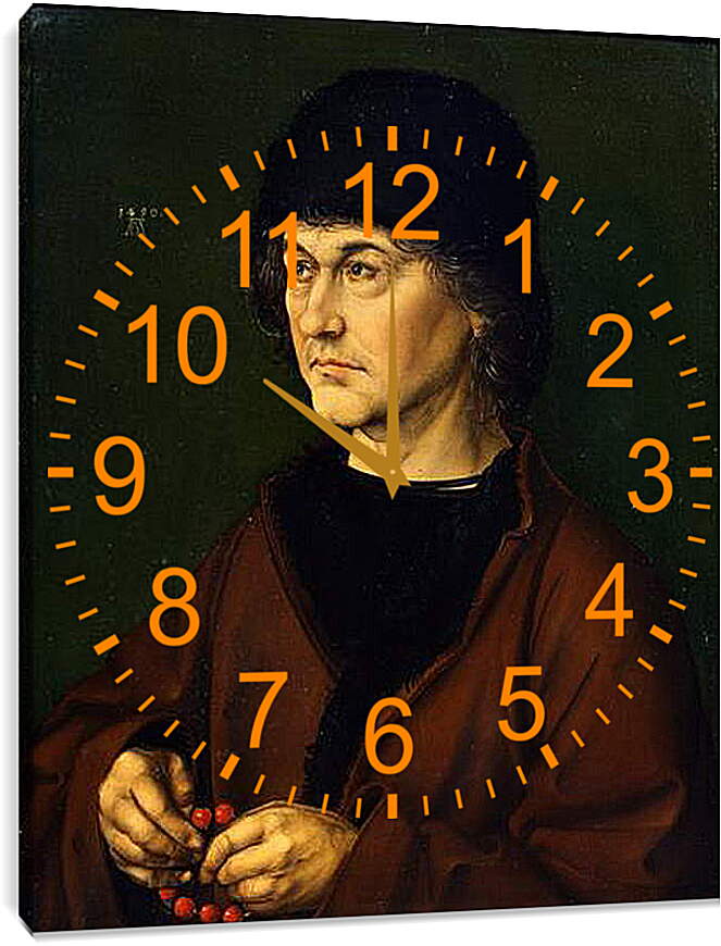 Часы картина - Альбрехт Дюрер старший с чётками. Альбрехт Дюрер
