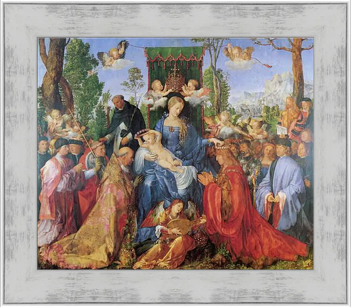 Картина в раме - Rosenkranzaltar. Праздник терновых венцов. Альбрехт Дюрер