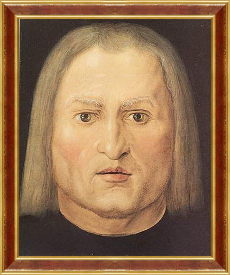 Картина в раме - Kopf eines Mannes - Голова мужчины. Альбрехт Дюрер
