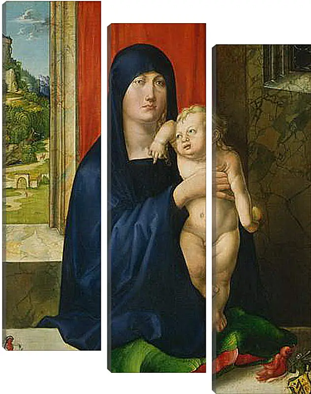 Модульная картина - Madonna and Child. Мадонна с младенцем. Альбрехт Дюрер