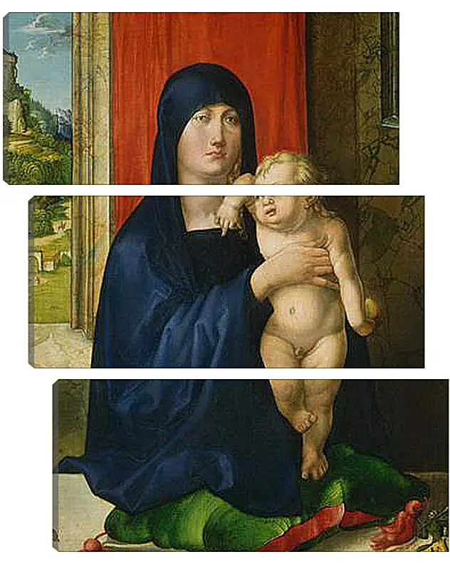 Модульная картина - Madonna and Child. Мадонна с младенцем. Альбрехт Дюрер