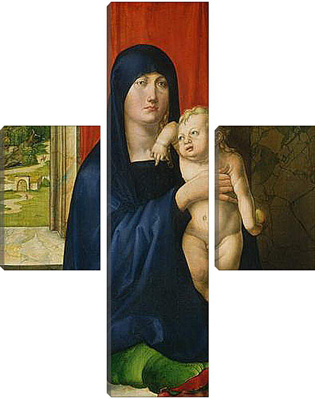 Модульная картина - Madonna and Child. Мадонна с младенцем. Альбрехт Дюрер