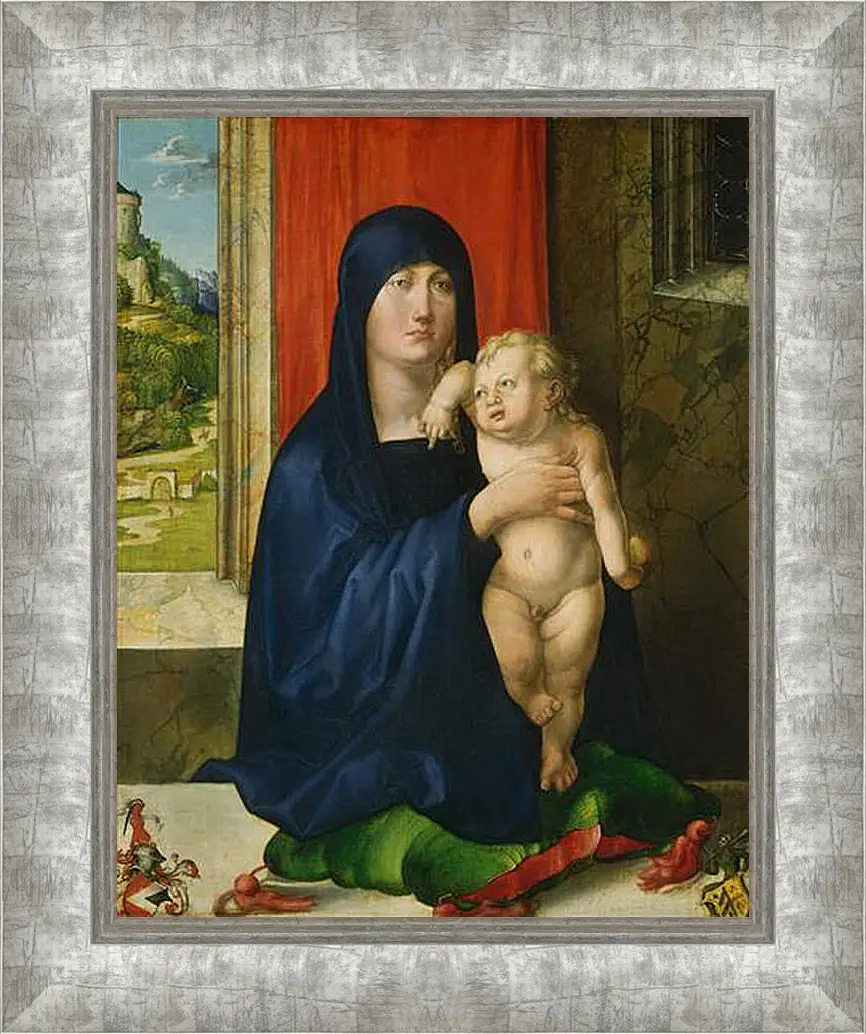 Картина в раме - Madonna and Child. Мадонна с младенцем. Альбрехт Дюрер