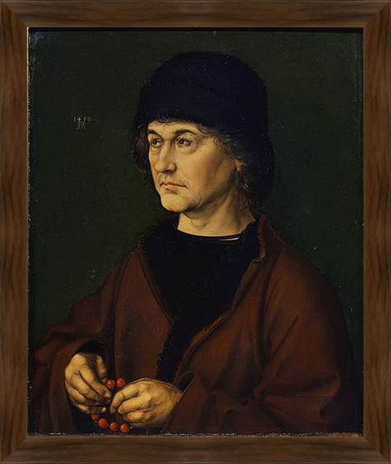 Картина в раме - Портрет Альбрехта Дюрера старшего. Альбрехт Дюрер