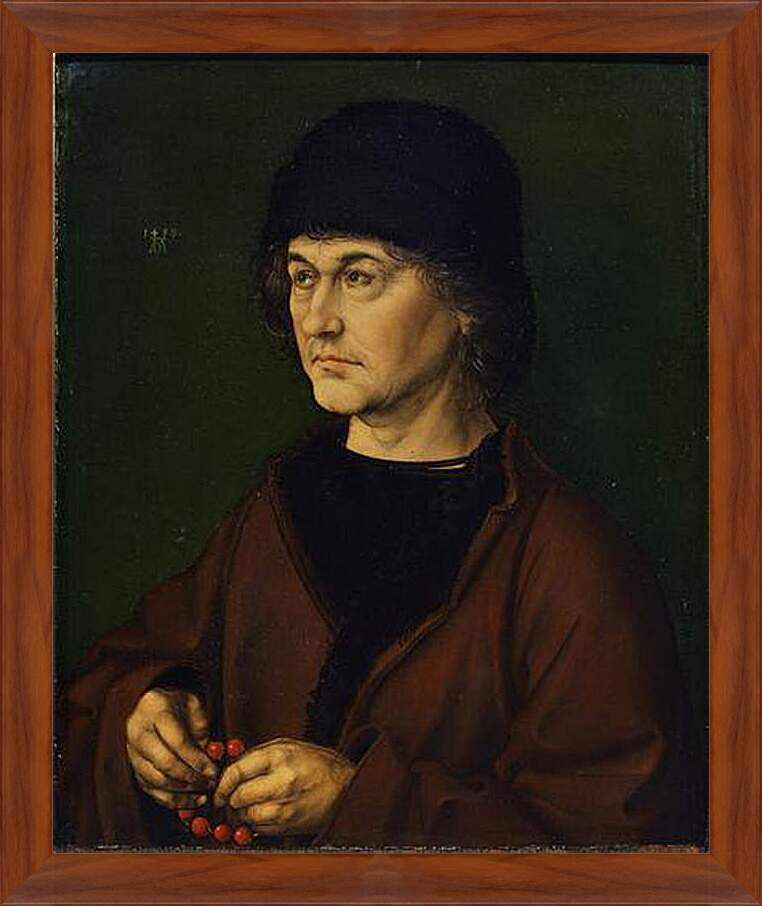 Картина в раме - Портрет Альбрехта Дюрера старшего. Альбрехт Дюрер