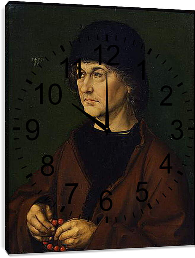 Часы картина - Портрет Альбрехта Дюрера старшего. Альбрехт Дюрер