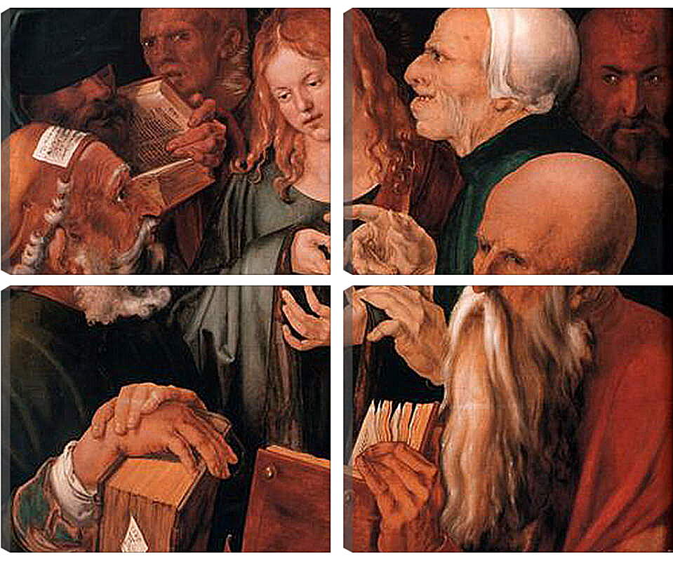 Модульная картина - Christ among the Doctors. Христос среди учителей. Альбрехт Дюрер