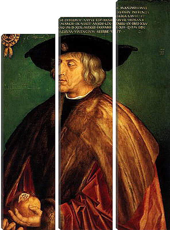 Модульная картина - Portrait of Emperor Maximillian I. Портрет Императора Максимилиана I. Альбрехт Дюрер