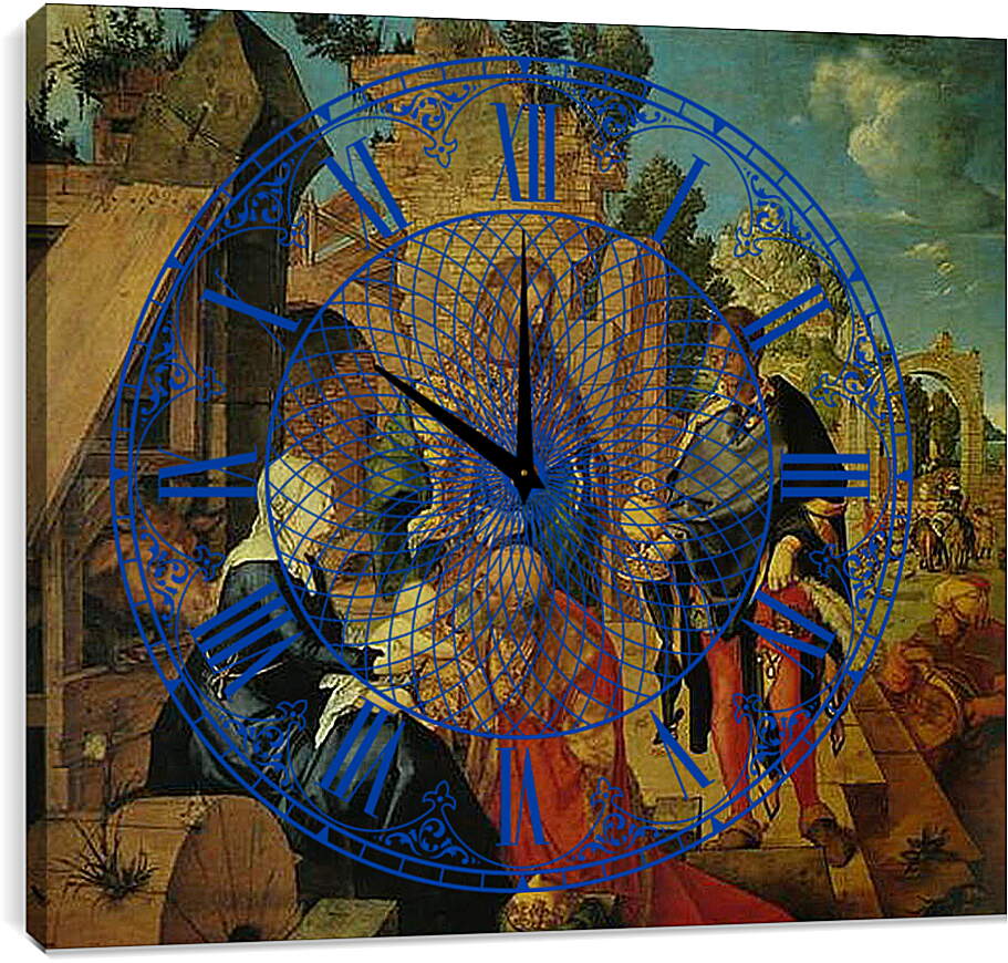 Часы картина - Adoration of the Magi. Поклонение волхвов. Альбрехт Дюрер