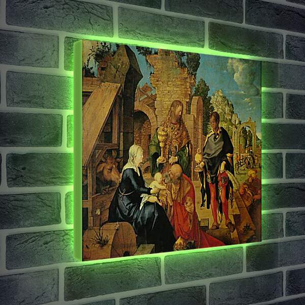 Лайтбокс световая панель - Adoration of the Magi. Поклонение волхвов. Альбрехт Дюрер
