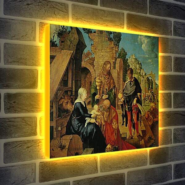 Лайтбокс световая панель - Adoration of the Magi. Поклонение волхвов. Альбрехт Дюрер