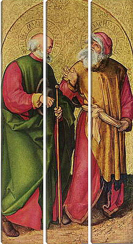 Модульная картина - Dreikonigsaltar, linker Flugel (Szene - Josef und Joachim). Альбрехт Дюрер