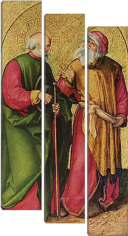 Модульная картина - Dreikonigsaltar, linker Flugel (Szene - Josef und Joachim). Альбрехт Дюрер