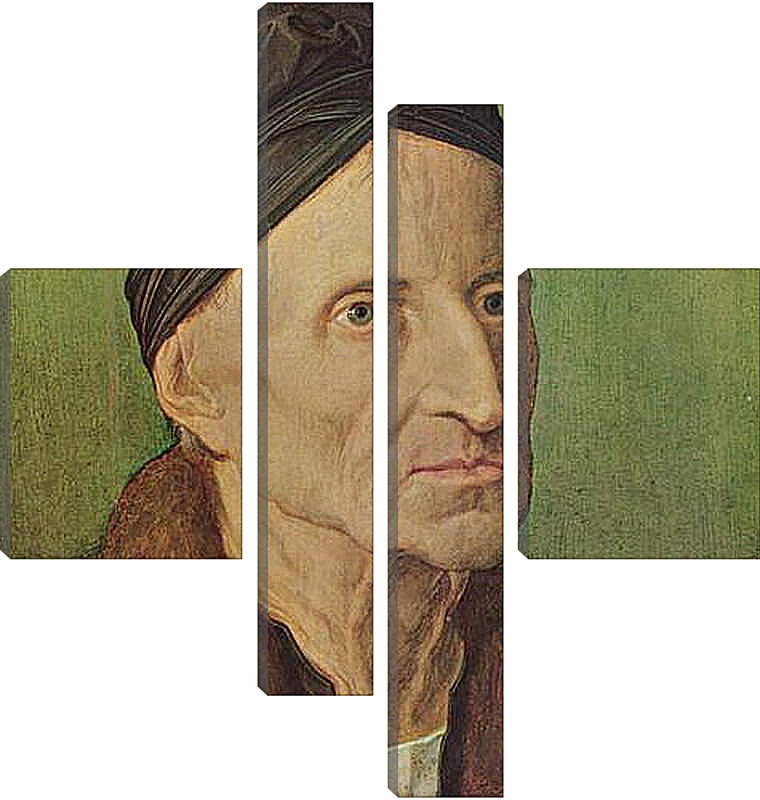 Модульная картина - Portrat des Michael Wolgemut. Портрет Михаэля Вольгемута. Альбрехт Дюрер