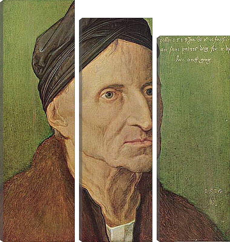 Модульная картина - Portrat des Michael Wolgemut. Портрет Михаэля Вольгемута. Альбрехт Дюрер