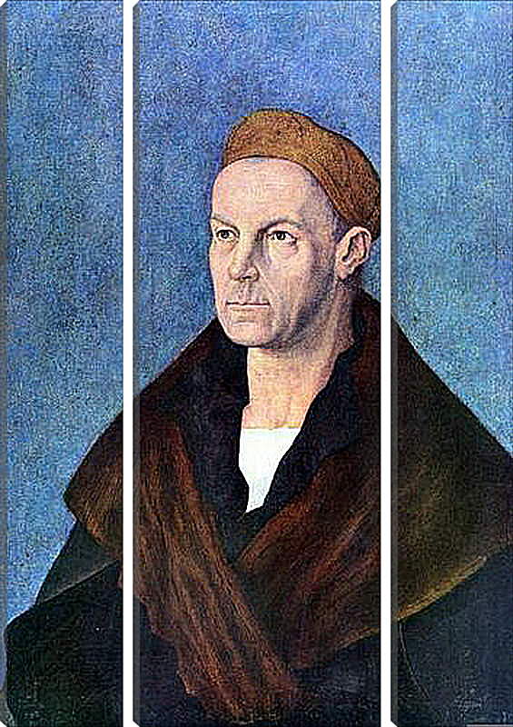 Модульная картина - Portrat des Jakob Fugger. Портрет Якоба Фуггера. Альбрехт Дюрер